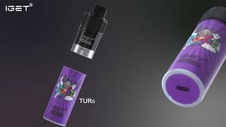 How To Use The IGET Bar Plus A Pod Vape With A Child Lock  #vape  #vapelife  #disposablevapepen