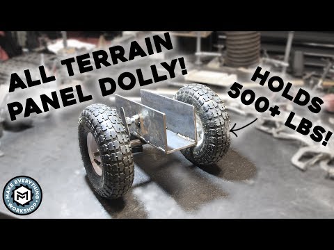 Part of a video titled All Terrain Panel Dolly | 500+ Lb Capacity - YouTube