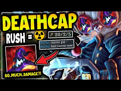 How To Make Midlaners Explode In Season 11? DEATHCAP RUSH HEIMERDINGER! - League of Legends