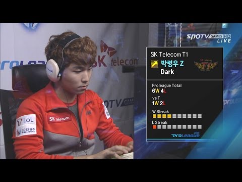 [SPL2015] Dark(SKT) vs MarineKing(MVP) Set1 King Sejong Station -EsportsTV, SPL2015