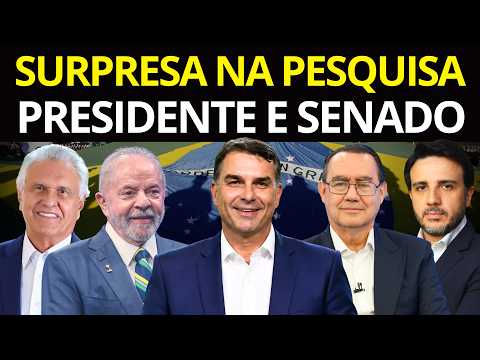 VIRADA NA PESQUISA PRESIDENTE 2026 FLÁVIO BOLSONARO, LULA, AUGUSTO CURY E PESQUISA SENADO 2026