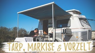 TARP, MARKISE & VORZELT | Drei für alle Fälle beim Camping