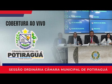 AO VIVO: Sessão da Câmara de Vereadores de Potiraguá | COBERTURA TVC