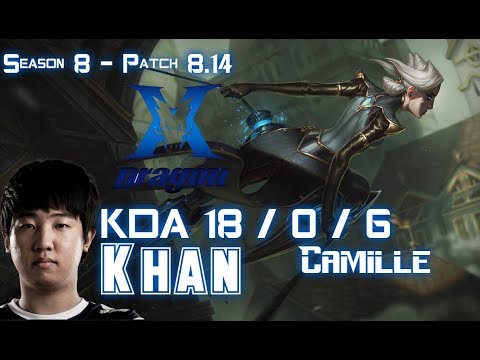 KZ Khan CAMILLE vs JARVAN IV Jungle - Patch 8.14 KR Ranked