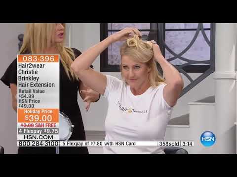 HSN Hair2Wear Christie Brinkley Hair Wardrobe
