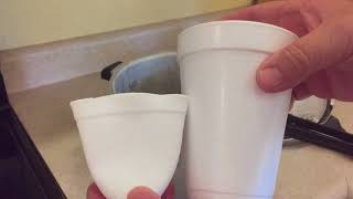 SHRINKING A STYROFOAM CUP EXPERIMENT (How to Shrink a Styrofoam Cup)