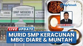 Puluhan Siswa SMP di Karanganyar Alami Diare dan Muntah, Diduga Keracunan seusai Santap Menu MBG