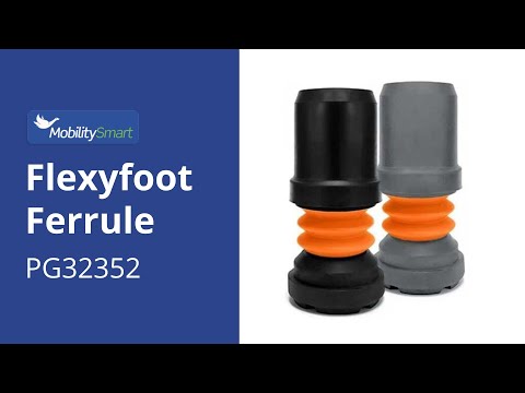 Flexyfoot Shock Absorbing Walking Stick/Crutch Ferrules