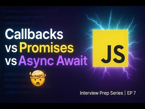 Difference Between Callback Promises Asyncawait In Javascript Interview Question