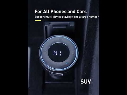 Автомобильный FM Модулятор Baseus Enjoy Car ФМ трансмиттер в машину с дисплей и Bluetooth вольтметр зарядка - фото 1 - id-p2499959984