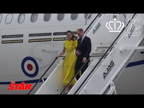British Royals arrive in Jamaica to pomp and protest