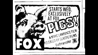 Drive-In Asylum Ad Gallery: PIGS (1973) Daddy's Deadly Darling, Love Exorcist; vintage newsprint ads