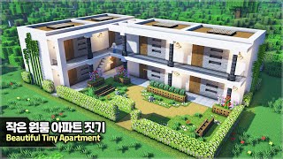 ⛏️ Minecraft :: How to build a Small Studio Apartment House 🌳 [마인크래프트 화려한 원룸 아파트 만들기 건축강좌]
