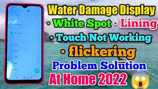 Water Damage Android Display White Sport Lining Flickering Touch Not Working Problem Solution