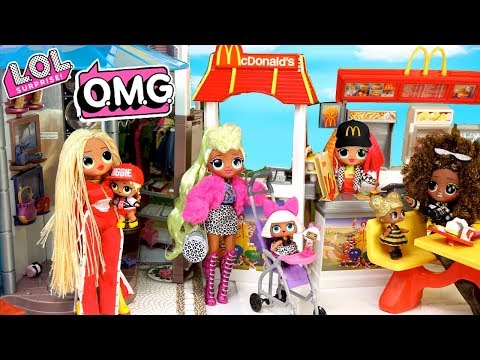 LOL Doll Family Summer Morning Routine - Shopping with LOL OMG Dolls