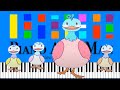 BabyTV Happy New Year Song Slow EASY Medium 4K Piano Tutorial