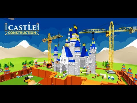 Castle Construction Building Game Crane and Loader Video