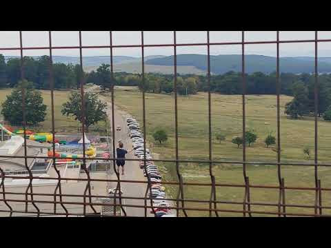 Cea mai lungă tiroliană de la Arsenal Park, Orăștie, Hunedoara