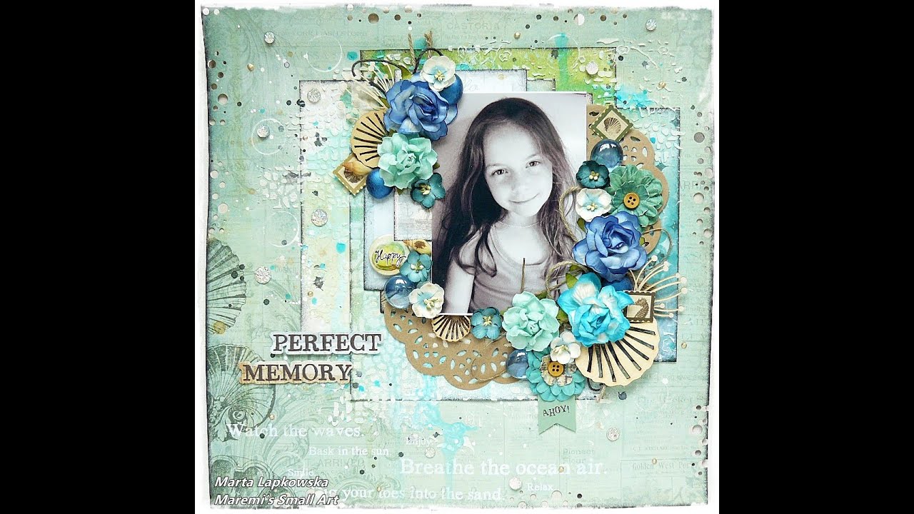 'Perfect Memory' mixed media layout for Cardz'n'Scrapz