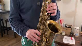 Video thumbnail for Selmer Super Balanced Action SBA Alto Saxophone Demo, www.dcsax.com by DC Sax