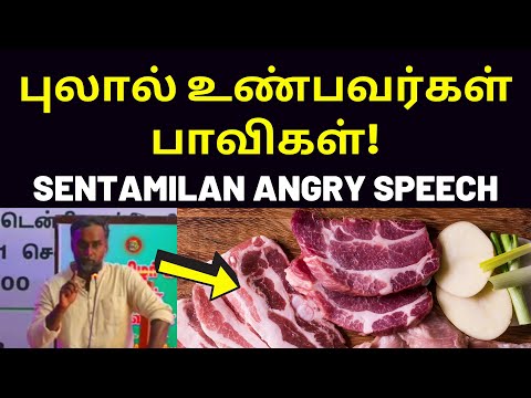 செந்தமிழன் அதிரடி பேச்சு  | Semmai Senthamilan Speech on Non-vegetarian Foods Samanam Bowtham Buddha