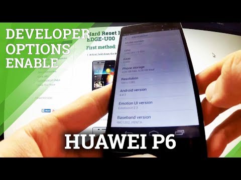 Developer Options Huawei Ascend P6 - how to enter developer mode