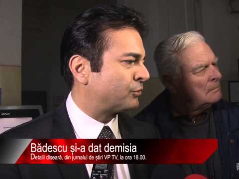 Diseară la știri VP TV: Bădescu și-a dat demisia