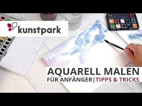 Aquarell malen für Anfänger | Basics & Techniken | Anleitung 🎨