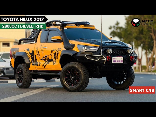 Toyota Hilux GLX 2017| 2.8 DIESEL ENGINE | MT | RHD | SMART CAB | HEAVY BULL BAR WITH LED LIGHTS |  HEAVY SPORTS BAR video