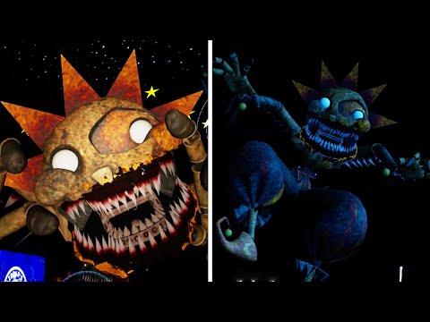 Nightmare Sun & Moon! Fnaf Security Breach Awesome Mod.