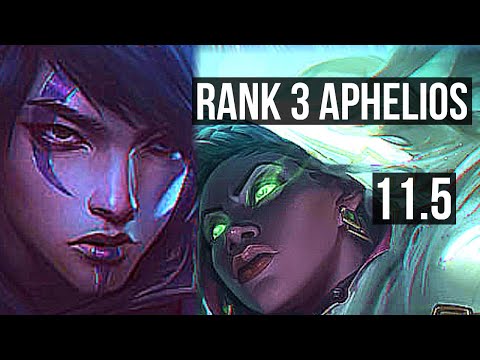 APHELIOS & Lulu vs SENNA & Rell (ADC) | 11/0/3, Rank 3 Aphelios, Legendary | KR Challenger | v11.5