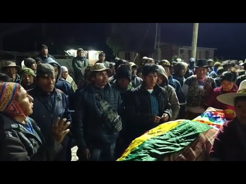 Bolivia Arque recibe a fallecido y declara duelo tras represión Militar Policial de Gob Luis Arce