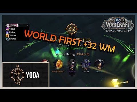 YODA'S TEAM WORLD FIRST +32 WAYCREST MANOR | M+ SEASON 3 | Daily WoW Moments #86 #worldofwarcraft