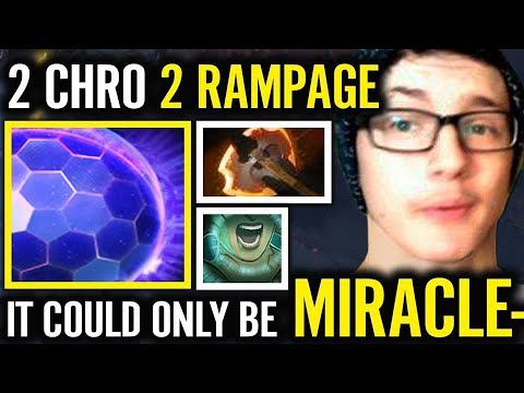 2 Chrono 2 RAMPAGE OnLy Miracle Can do THAT!!!! Dota 2 Pro Faceless Void Carry
