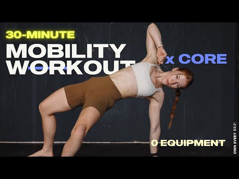 30 Min. Full Body Mobility x Core Workout | Intermediate, No Equipment