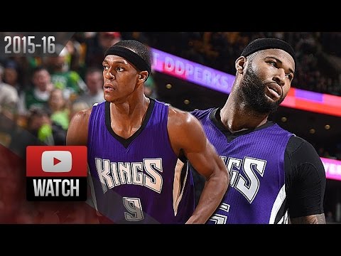 Rajon Rondo & DeMarcus Cousins Full Highlights at Celtics (2016.02.07) - 45 Pts, 21 Ast
