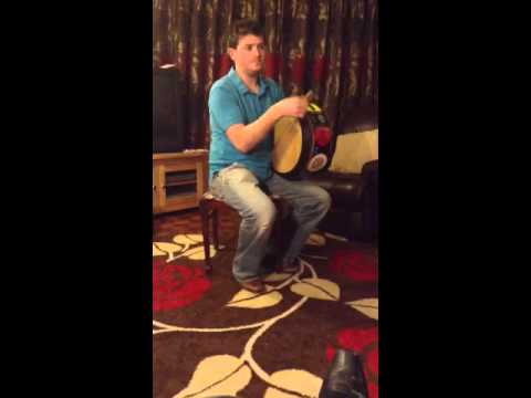 Bodhran beats one ended triplet