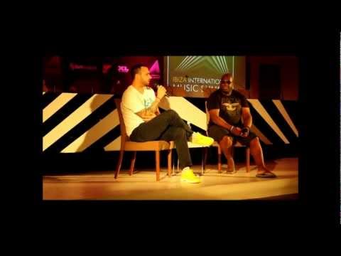 Ibiza 2012: Loco Dice having a conversation with Carl Cox at the IMS
