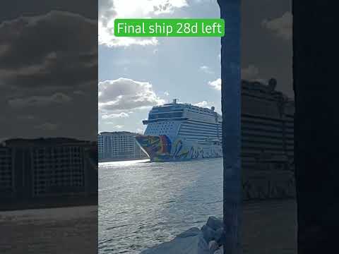Thumbnail for Norwegian Encore Departing Port Miami #norwegianencore #portmiami #norwegiancruiseline