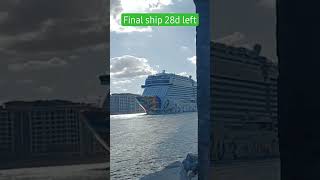 Norwegian Encore Departing Port Miami #norwegianencore #portmiami #norwegiancruiseline