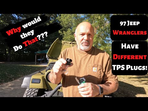 97 Jeep wrangler TJ TPS Sensor Install! Different Plugs in 97!