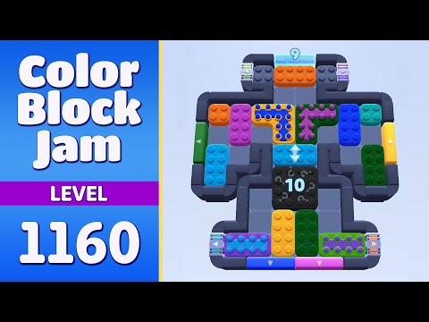 Color Block Jam Level 1160 (1161) | Every Puzzle Solved! 🎯