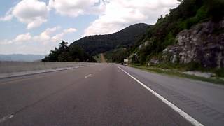 preview picture of video 'I 26 West Sams Gap Flag Pond Tennessee Veterans Hwy 2005 Harley Davidson FXST 11 July 2014'