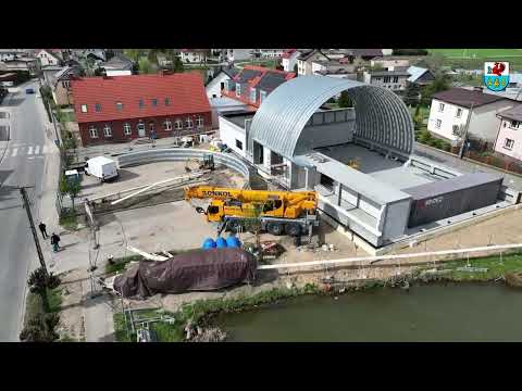 MONTAŻ KONSTRUKCJI DACHU HALI SPORTOWEJ W CZYCZKOWACH