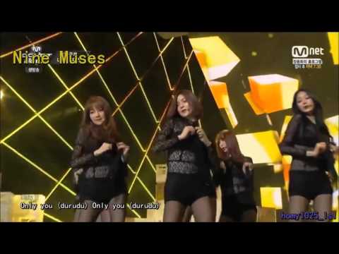 【HD繁體中字】Nine Muses 9Muses   Drama 應援教學 Live