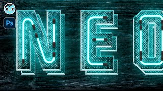 【MIMO】霓虹燈管字｜發光字｜Neon Text Effect｜Photoshop