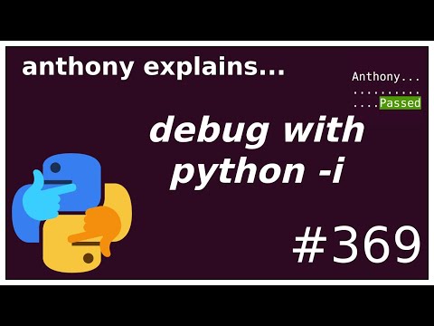 Quick Debugging Tool Python I Beginner Anthony Explains 369