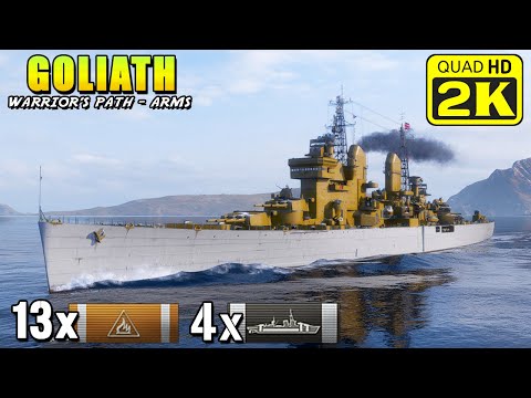 Cruiser Goliath - high caliber HE deals massive damage