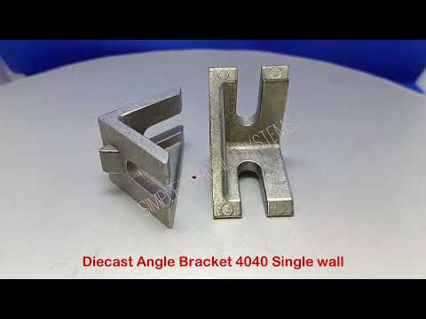 Sliver dcbk 4040 single wall zinc diecast angle bracket