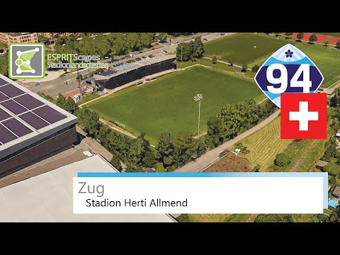 Stadion Herti Allmend | Zug 94 | 360° Rotation | Google Earth